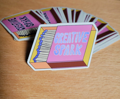 Creative Spark Matte Mirror Sticker