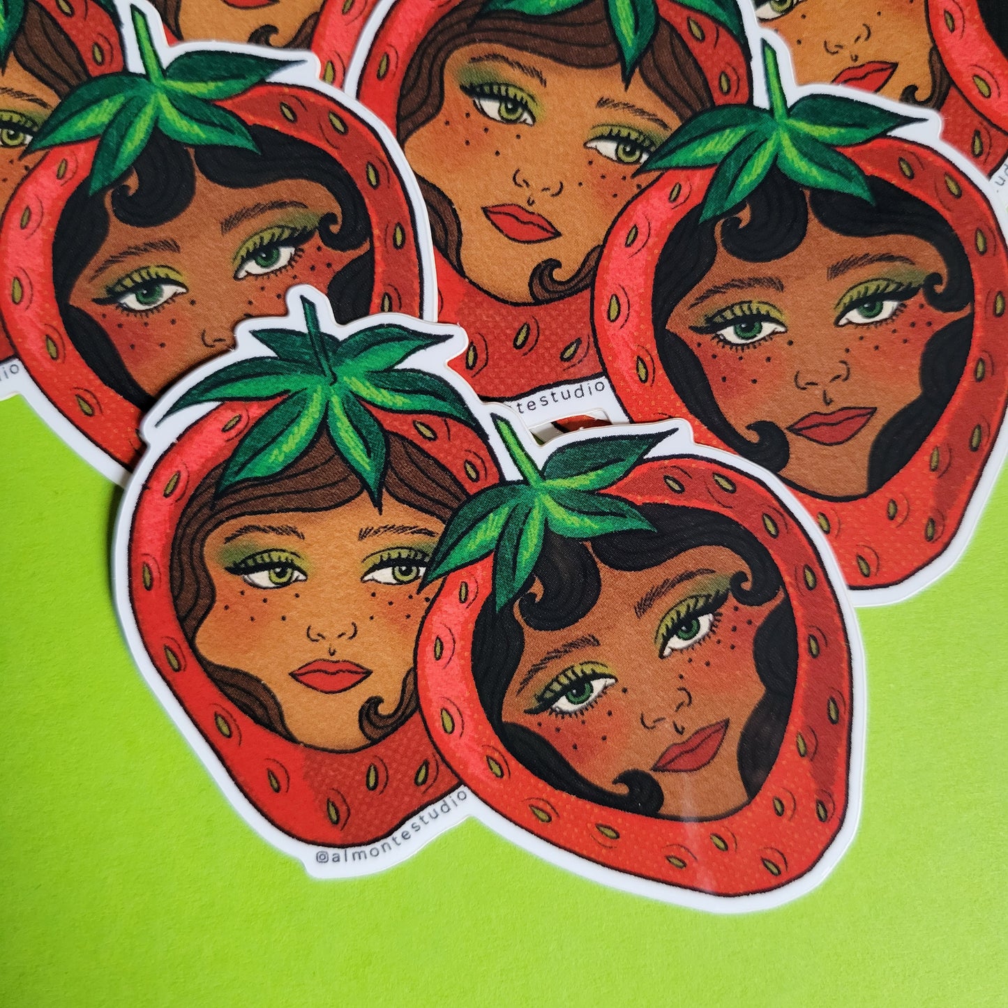 Strawbaddies Vinyl Sticker