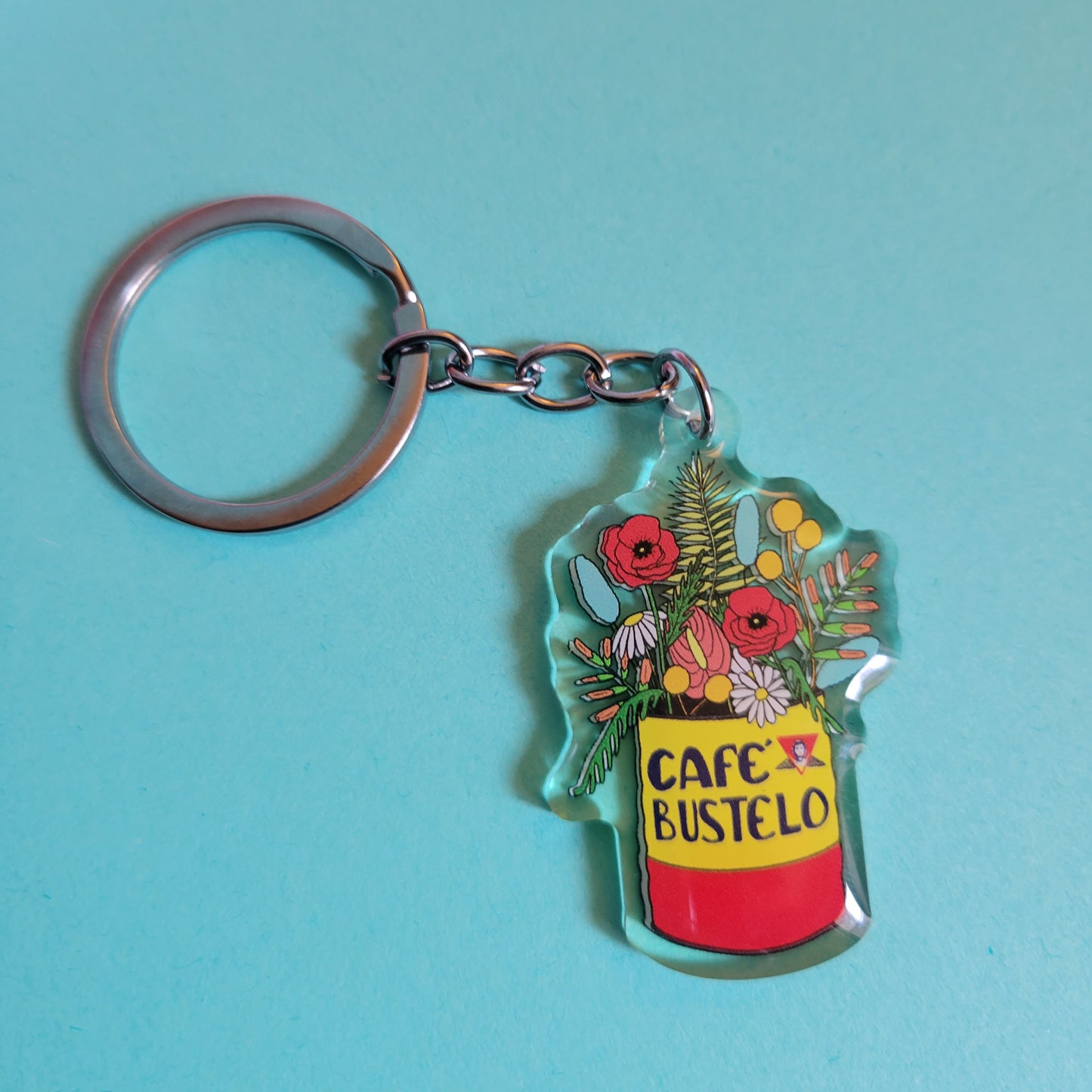 Cafe Bustelo Acrylic Keychain