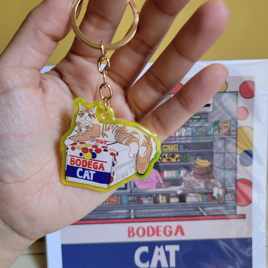 Bodega Cat Acrylic Keychain