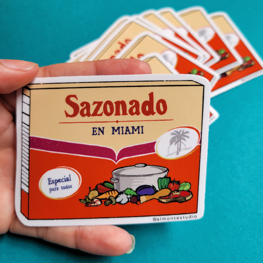 Sazonado en Miami Sticker