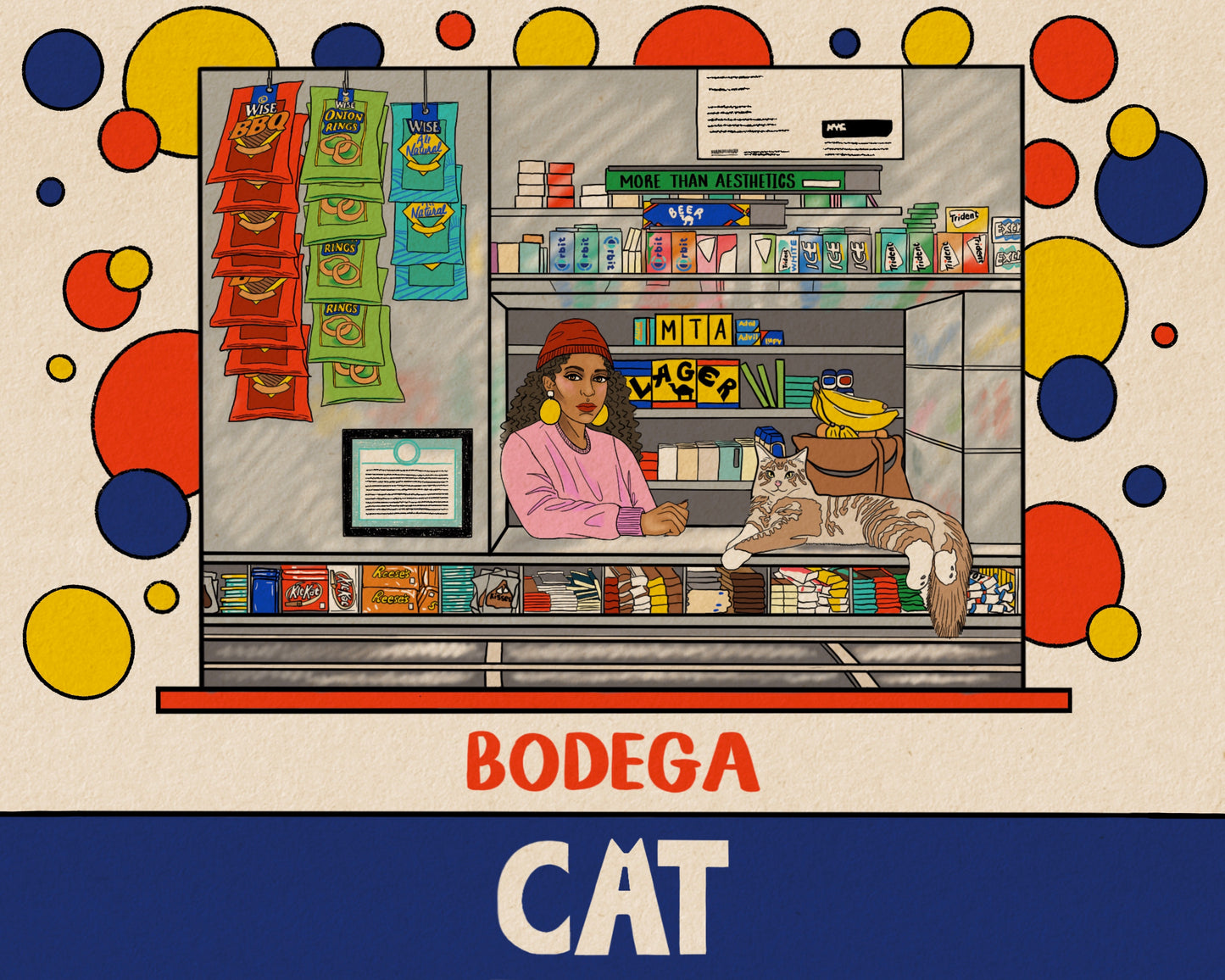 Bodega Cat Art Print