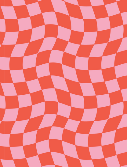 Groovy Checkered Card