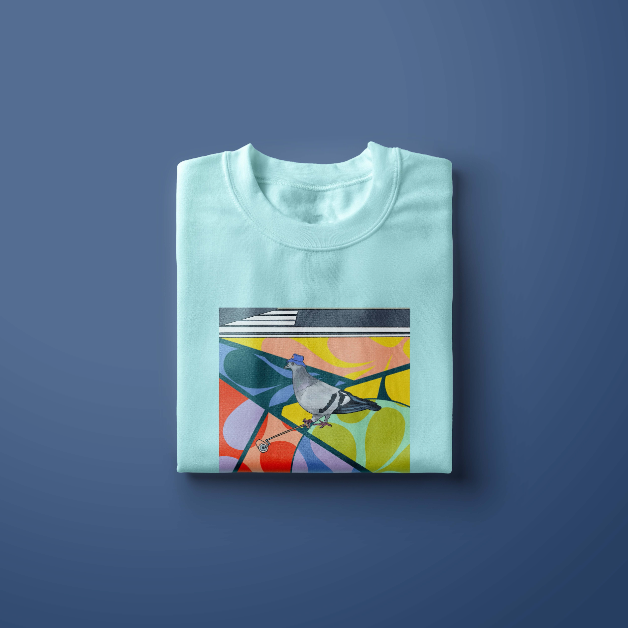 Kaleidoscope Pigeon Unisex t-shirt
