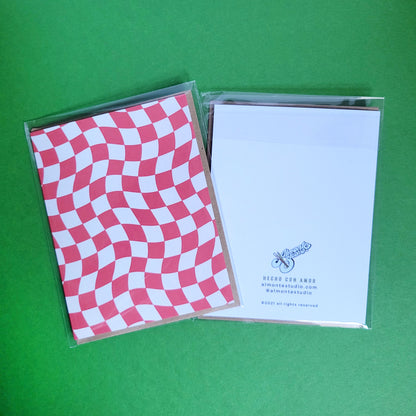 Groovy Checkered Card