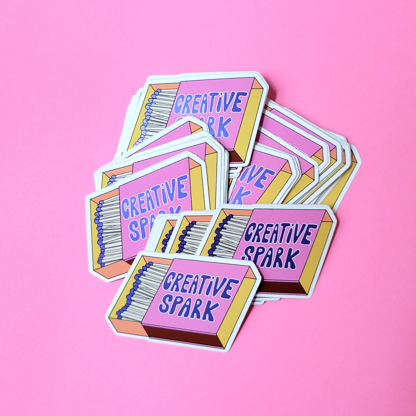 Creative Spark Matte Mirror Sticker