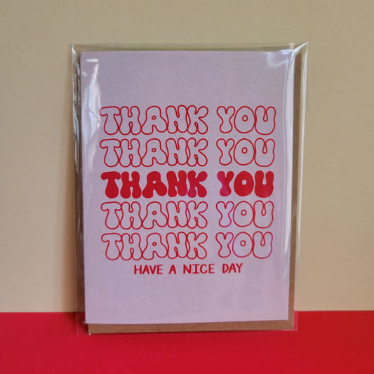 Thank You Thank You Card